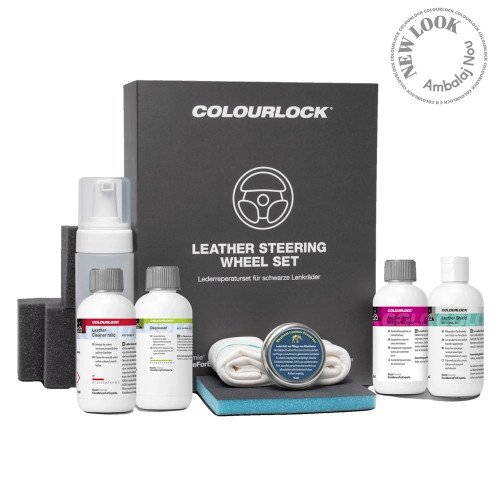 Kit Reparatie Volan Piele Negru Colourlock
