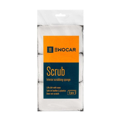 Burete Curatare Interior Auto Ewocar Scrub Sponge, 3 buc