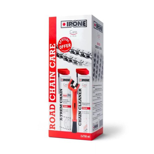 Kit Intretinere Lant Moto Ipone Road Chain Care, 3 buc