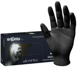 Manusi Nitril Gripzzly, Negru, XL, 50 buc