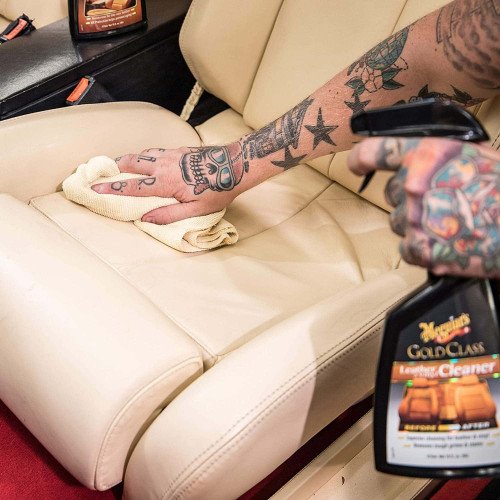 Solutie Curatare Piele si Vinil Meguiars Gold Class Leather and Vinyl Cleaner, 473ml Solutie Curatare Piele si Vinil Meguiars Gold Class Leather and Vinyl Cleaner, 473ml