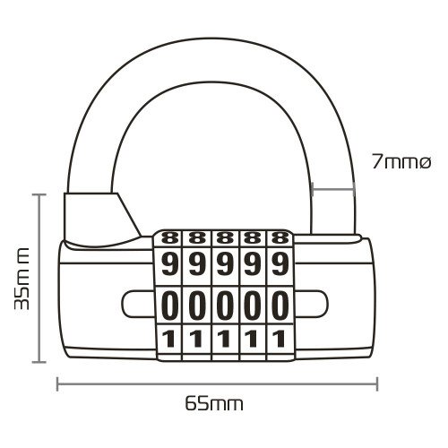 Lacat Oxford Combination Padlock