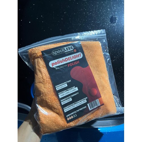 Laveta Microfibra fara Margini speckLESS polish DELIGHT, 450 GSM, 40x40cm