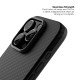 Husa Iphone 16 Pro Clip-On MagSafe Vetter Aramid Fiber Hybrid Kevlar Slim, Negru